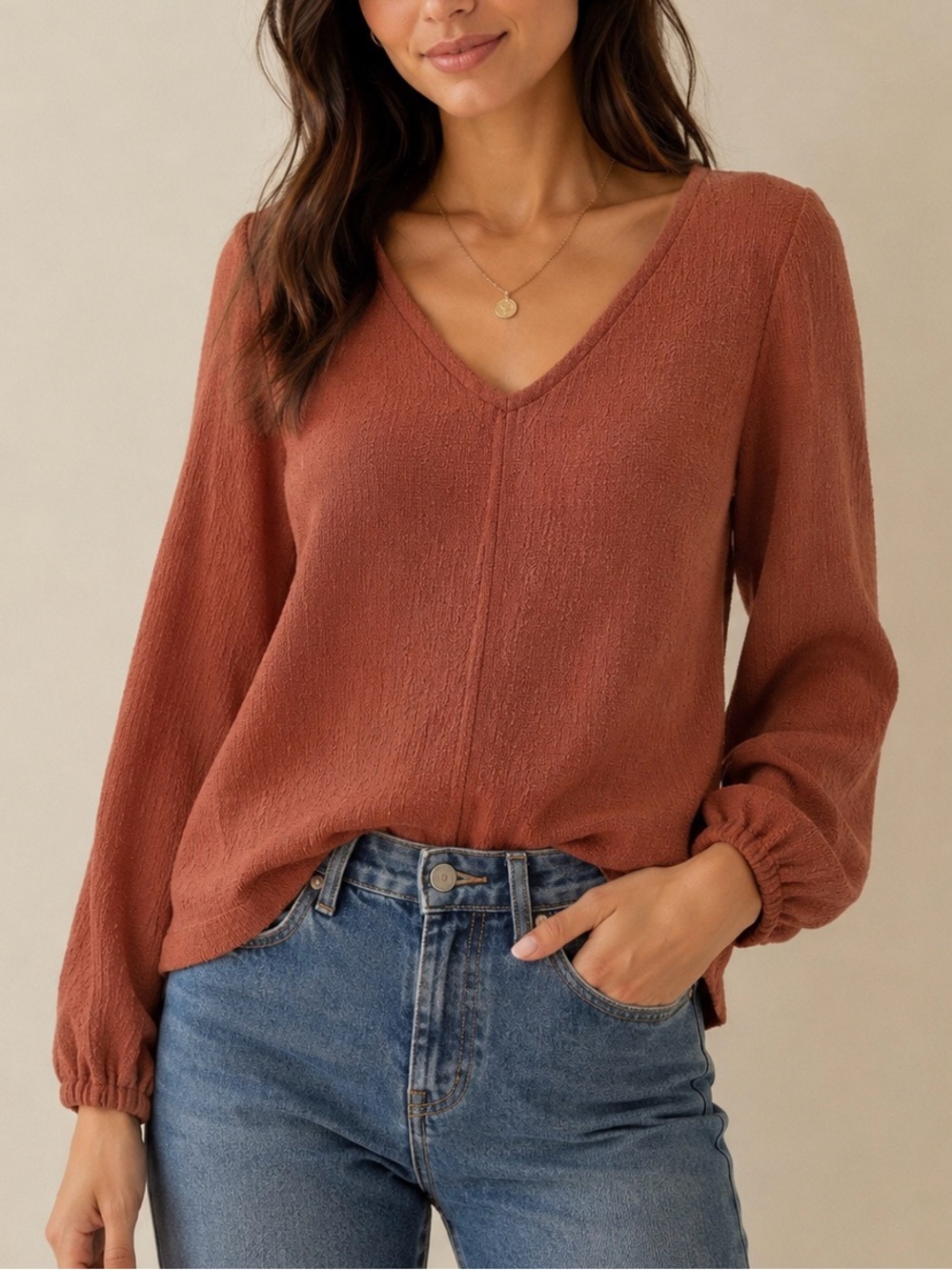 Madewell Texture And Thread Full Sleeve Top